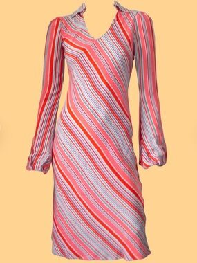 fleurette silk chiffon kaftan dress Luxurious Silk Dvf Fleurette Silk Dress Dvf Kaftan Dress Silk Chiffon Fleurette Dress Printed Black Pink